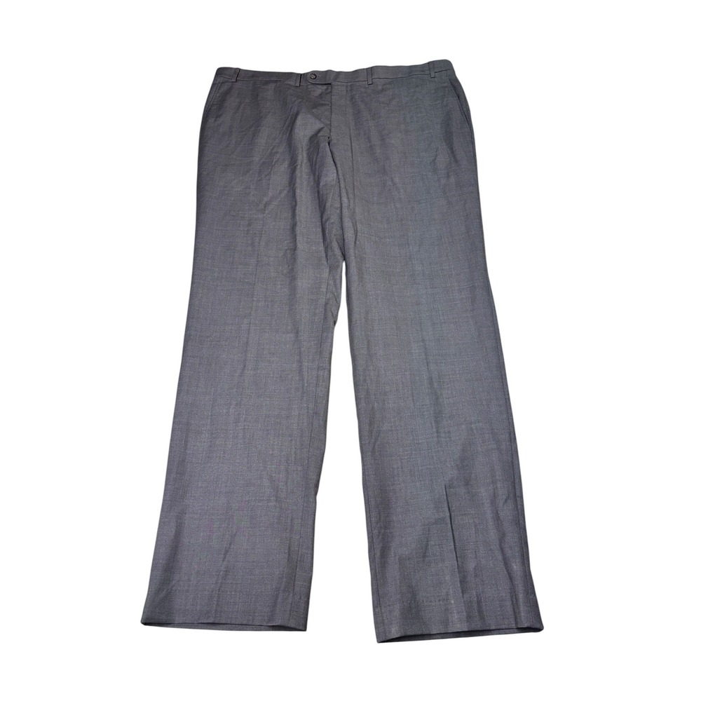 Riviera by Jack Victor Mens Gray Wool Blend Flex Dress Pants 46R L37 Made Canada